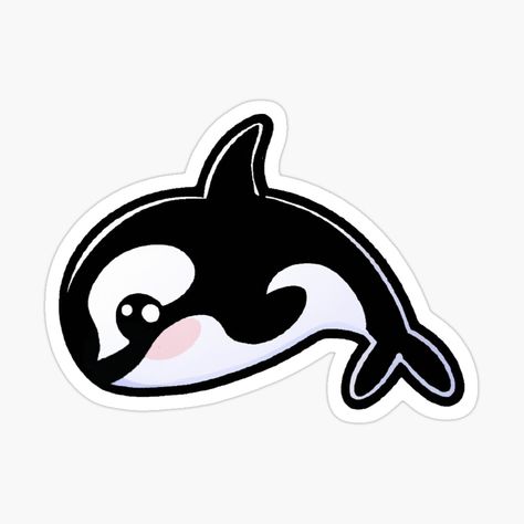 Get my art printed on awesome products. Support me at Redbubble #RBandME: https://www.redbubble.com/i/sticker/Happy-Orca-by-RandomBunny85/121187014.EJUG5?asc=u Animal Stickers, School Design, Top Artists, Sticker Design, Sell Your Art, Independent Artist, Vinyl Sticker, My Art, Awesome Products