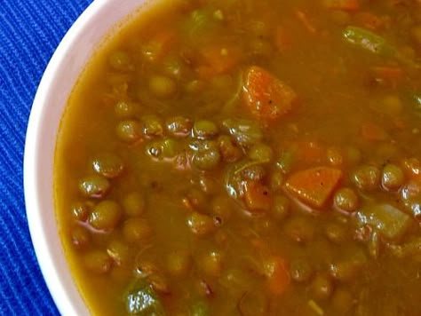 Ina Garden Lentil Soup, Ina Garten Lentil Soup, Vegetable Lentil Soup, Lentil Vegetable Soup, Barefoot Contessa Recipes, Vegetable Soup Healthy, Parmesan Rind, Turkey Broth, Ina Garten Recipes