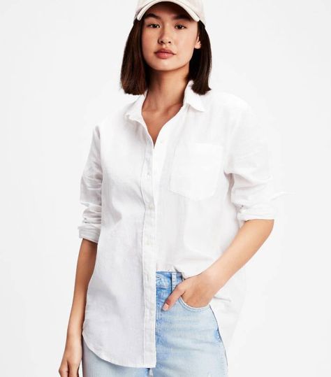 The 14 Best White Shirts for Women, Hands Down | Who What Wear UK Perfect White Button Down Shirt, Best Button Down Shirts For Women, Classic White Shirt Women, Best White Button Down Shirt For Women, Best White Shirts For Women, Women White Button Down Shirt Outfit, White Button Down Shirt Women, Best White Shirt, White Oxford Shirt