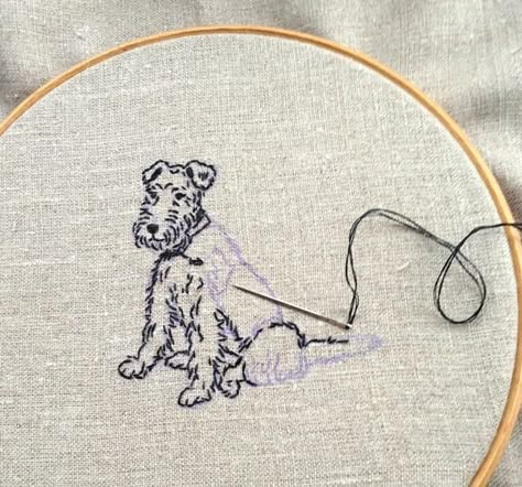 We love Louise Brooker at Edwyn UK — Charley Chau - Luxury Dog Beds & Blankets Dog Embroidery Designs, Dog Embroidery, Contemporary Embroidery, Animal Drawing, Cute Embroidery, Animal Embroidery, Embroidered Linen, 자수 디자인, Sewing Embroidery Designs