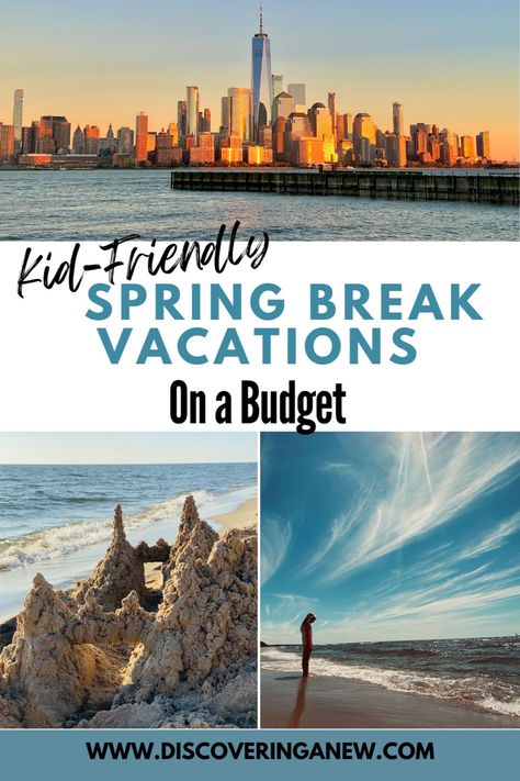 Want to get away on Spring Break, but need a place that is budget friendly? We've gathered a list of the best vacation destinations in the US for families. With incredible beaches, fun cities and educational museums for you to explore. Spring Break For Kids, Cheap Spring Break Ideas, Family Spring Break Ideas, Spring Break Ideas For Families, Us Vacation Destinations, Spring Break Destinations Families, Vacation Ideas In The Us, Spring Packing List, Usa Vacation Destinations