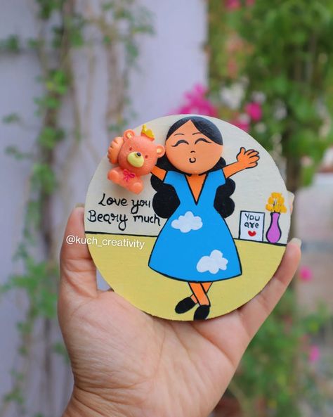 These cuties are now available! (website link in bio) 🙂🙌 #fridgemagnets Surprise Surprise, there's free shipping on every order (no minimum order value) ☺️🤩 ________ #handmade #fridgemagnets #smallbusinessindia #makeinbharat #makeinindia #vocalforlocal Terracotta Jewellery Designs, Clay Crafts For Kids, Surprise Surprise, Reference Pics, Frame Ideas, Terracotta Jewellery, Flower Rangoli, Clay Craft, Madhubani Art