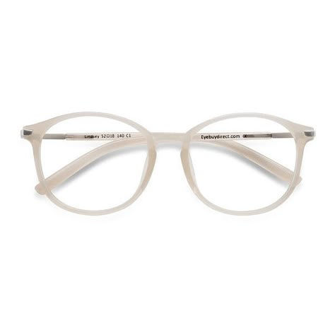 Women's Lindsey - Clear White round metal plastic - 16335 Metal Rx... ($19) ❤ liked on Polyvore featuring accessories, eyewear and eyeglasses Glasses For Soft Summer, Transparent Glasses Frames Woman, Transparent Specs Frames Women, Round Eye Glasses, Clear Grey Glasses, Clear Round Glasses, Clear Blue Light Glasses Aesthetic, Unique Glasses Frames, Pale Pink Glasses Frames