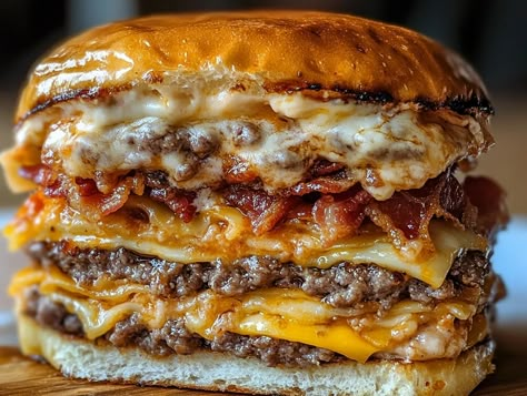 Are you ready to experience a culinary fusion like never before? The Bacon Lasagna Burger combines the best of both worlds: the savory, juicy goodness of Lasagna Burger, Bacon Lasagna, Grilled Burger Recipes, Best Sandwich Recipes, Grilled Burgers, Sandwiches And Wraps, Burger Recipe, Beef Burgers, Best Sandwich