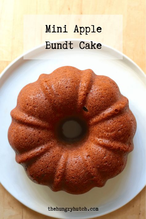 Small Batch Bundt Cake, 3 Cup Bundt Cake Recipes, Dash Bundt Recipes, 6 Cup Bundt Cake Recipes, Small Bunt Cake Recipes Easy, Small Bunt Pan Recipes, Mini Apple Bundt Cakes, Six Inch Bundt Cake Recipes, Apple Mini Bundt Cake Recipes