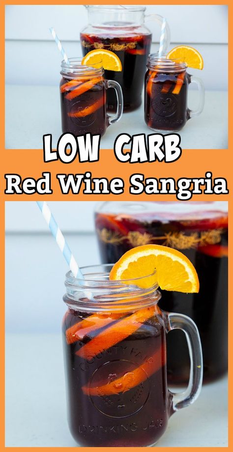 Red Wine Sangria, Wine Sangria, Sangria Wine, Baking Powder Uses, Red Sangria, Keto Friendly Desserts, Red Wines, Low Carb Sides, Keto Drink