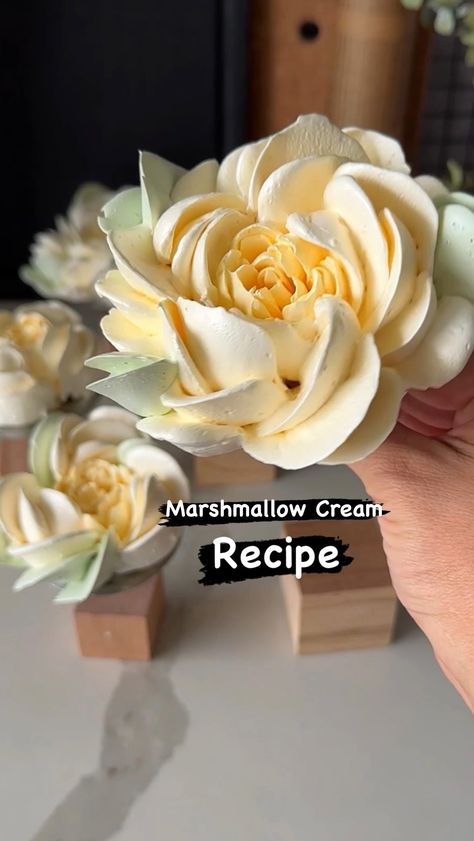 Marshmallow ZEFIR bouquet🌹Зефирные Букеты | With my new stamens tip, making marshmallow peonies has become even easier🌸 As you guys know, speed is crucial for making marshmallow… | Instagram Marshmallow Fondant Flowers, Meringue Flowers How To Make, Piped Marshmallows, Marshmallow Flower Cupcakes, Marshmallow Frosting Recipes, Piped Flowers, Marshmallow Recipe, Marshmallow Flowers, Cake Decorating Flowers