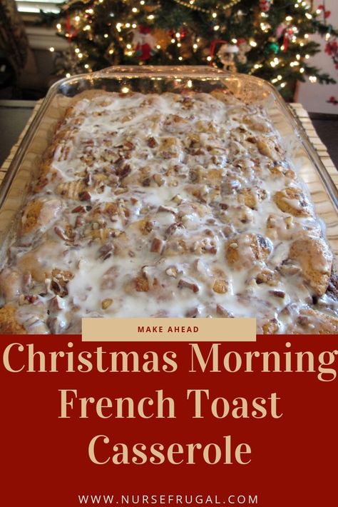 Christmas Morning French Toast, Cinnamon Roll French Toast Casserole, Cinnamon Roll French, Cinnamon Roll French Toast, Christmas Morning Breakfast, Toast Casserole, Crushed Oreos, Christmas Brunch, French Toast Casserole