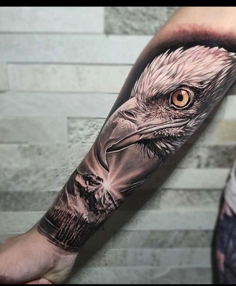 Eagle Tattoo Sleeve Men, Eagle Tattoo Inner Bicep, Eagle Sleeve Tattoo Men, Benfica Tattoo, Realistic Eagle Tattoo Design, Eagle Tattoo Sleeve, Eagle Tattoo On Arm, Eagle Arm Tattoo, Eagle Forearm Tattoo