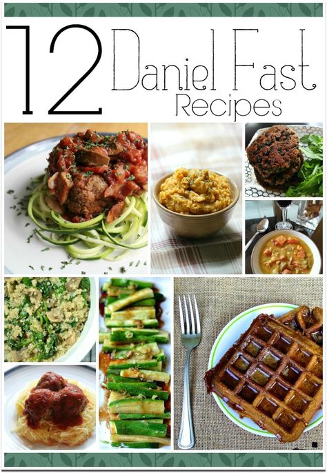 The Daniel Fast is a diet of sorts, where you eat only the kind of things eaten by Daniel from the Bible. There is not a quantity limit, but quality recommendations. Daniel ate no meat, dairy, sugar or leavened bread and drank no alcohol. You’ll find 12 recipes here to help you get started. Our church usually does a fast in January where we pray about growing closer to God in the coming year. Our fast is only for a week or so, but some do this fast for longer, so you can look for more recipes b Daniel Diet Recipes, Daniel Fast Diet, Leavened Bread, Daniel Fast Meal Plan, The Daniel Fast, Daniel Diet, Daniel Fast Recipes, Breakfast Low Carb, No Meat