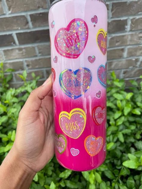 Valentines Tumbler Cup, Candy Tumbler Ideas, Valentines Epoxy Tumblers, Valentine’s Day Tumbler Ideas, Valentine’s Day Tumblers, Valentine Tumbler, Valentines Day Tumbler Ideas, Valentines Tumbler, Valentine Tumbler Ideas