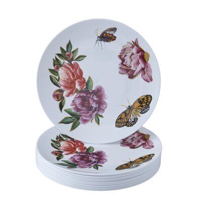 Senior Brunch, Fancy Plastic Plates, Fancy Disposable Plates, Butterfly Garden Design, Plastic Party Plates, Cold Foods, Tea Party Decorations, Disposable Plates, Fresh Summer