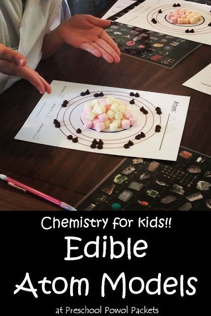 Chemistry for Kids: Edible Atom Models Science Experiment | Preschool Powol Packets Basic Chemistry, Chemistry Activities, Atom Model, Chemistry For Kids, Chemistry Classroom, Chemistry Set, High School Chemistry, Teaching Chemistry, Chemistry Lessons