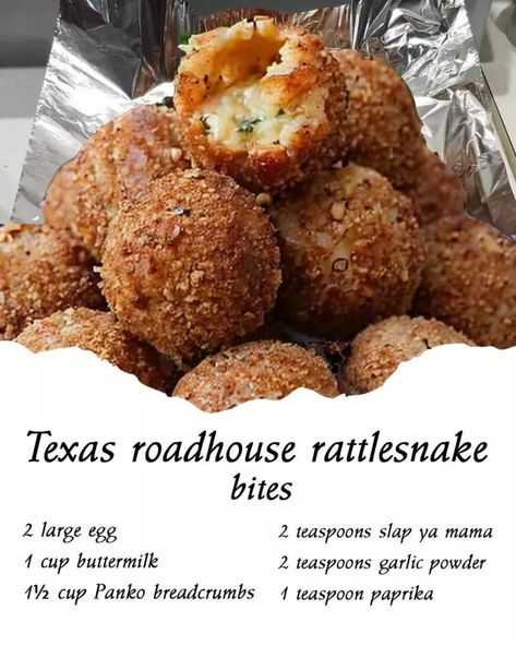 Texas roadhouse rattlesnake bites – 99easyrecipes Texas Roadhouse Rattlesnake Bites, Rattlesnake Bites, Texas Roadhouse, Copycat Restaurant Recipes, Pepper Jack Cheese, Finger Food Appetizers, Sharp Cheddar, Pepper Jack, Sharp Cheddar Cheese