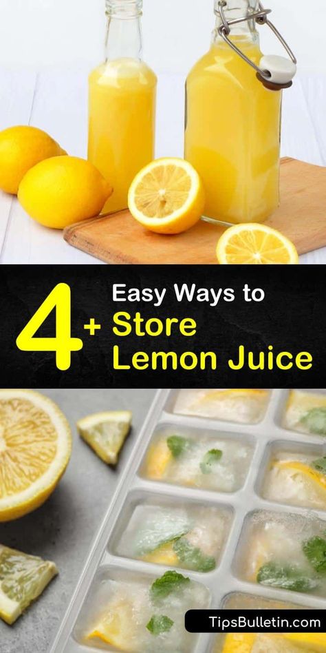 Storing Fresh Lemon Juice, Lemon Juice Ice Cubes, Frozen Lemon Ice Cubes, How To Preserve Lemon Juice, How To Store Lemons, Freeze Lemon Juice, Store Lemons, Freezing Lemons, Lemon Water Health Benefits