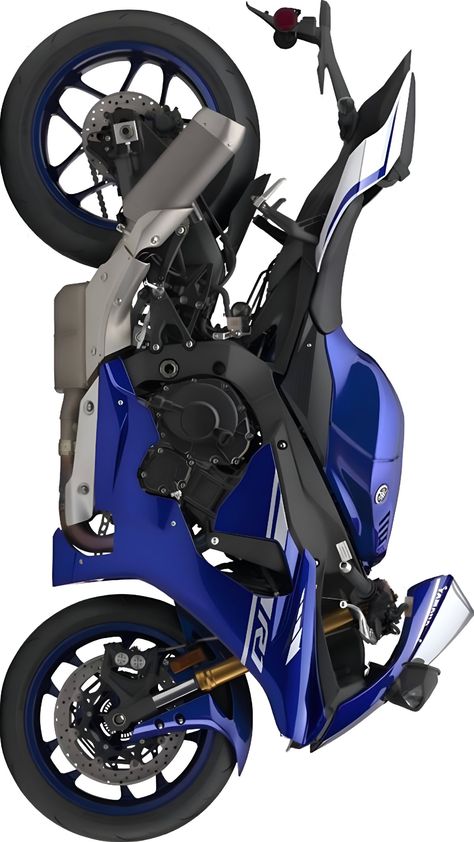 Motorcycle Digital Art, Yamaha R6 Drawing, Motor Bike Drawing, Moto Yamaha R1, Rr Car, Yamaha R25, Motos Yamaha, Blue Motorcycle, Kawasaki Bikes