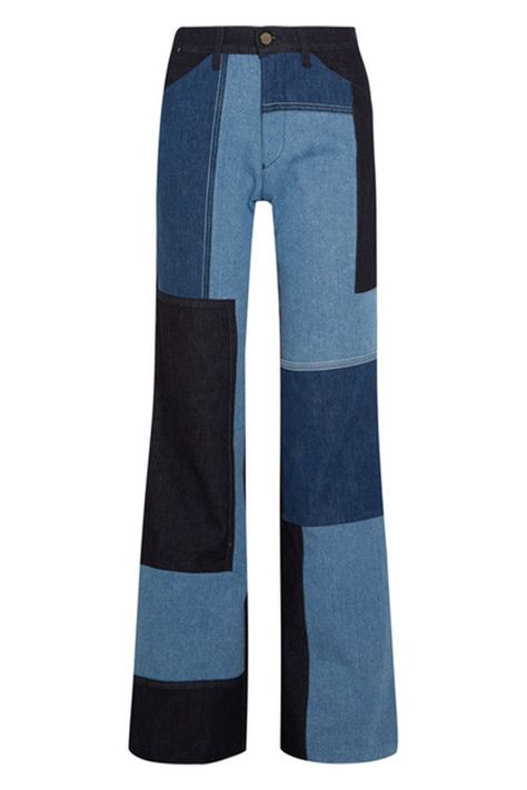 Light Jeans, Denim Patchwork, Dark Jeans, Denim Design, Light Denim, Looks Vintage, Victoria Beckham, Net A Porter, Denim Fashion