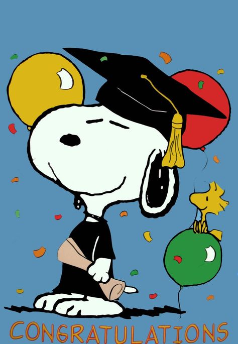 Congratulations Snoopy Graduation, Drawing Snoopy, Snoopy Valentine, Woodstock Snoopy, Woodstock Peanuts, Snoopy Cartoon, Snoopy Funny, Snoopy Images, Peanuts Cartoon