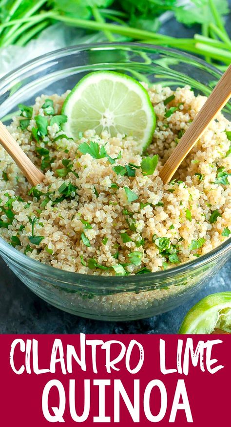 Cilantro Juice, Cilantro Lime Quinoa, Food Recipe Healthy, Quinoa Recipes Easy, Cilantro Recipes, Quinoa Recipes Healthy, Lime Quinoa, Quinoa Recipe, Vegan Mexican Recipes