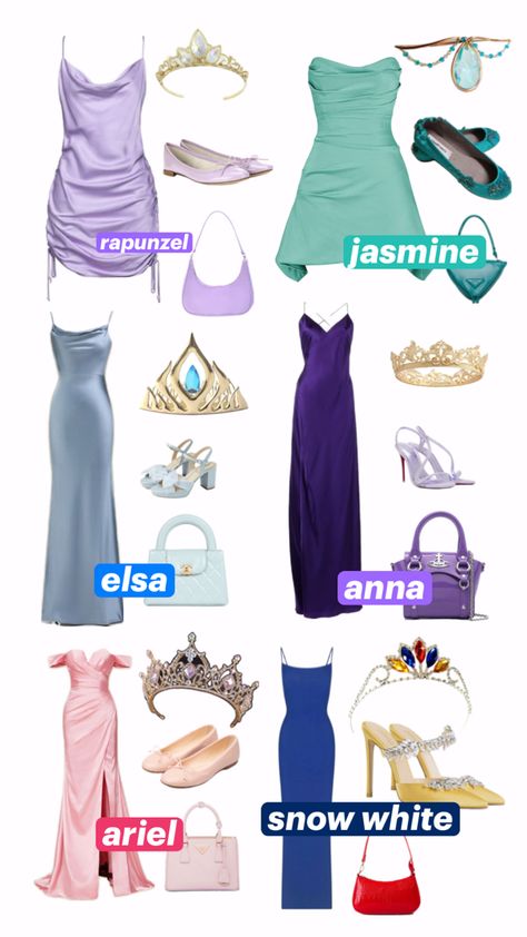 Disney Princess Group Costumes, Disney Princess Halloween Costumes, Fun Halloween Outfits, Disney Princess Halloween, Princess Halloween, Cute Group Halloween Costumes, Disney Princess Costumes, Classy Halloween Costumes, Matching Halloween Costumes