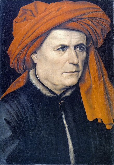 15th century men's #style #fashion #headdress #hat  Robert Campin - Portrait of a man (1435) Robert Campin, Red Turban, Medieval Hats, Istoria Artei, Jan Van Eyck, Late Middle Ages, Albrecht Durer, European Paintings, National Gallery