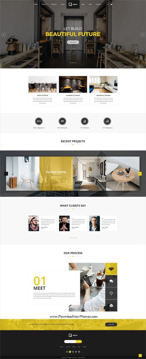 Arch Decor is clean and modern design PSD template for #interior #designer, architecture and building business #website with 6 homepage layouts and 32 layered PSD pages to live preview & download click on Visit Website Stats Design, Home Design Website, Home Decor Website Design, Interior Website Design, Product Website Design, Template Interior Design, Website Design Modern, Website Responsive, Arch Decor