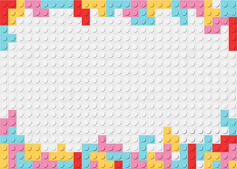 Lego Backgrounds Wallpapers, Lego Aesthetic Wallpaper, Lego Backgrounds, Tetris Wallpaper, Lego Banner, Tetris Design, Student Clipart, Lego Frame, Animal Illustration Kids