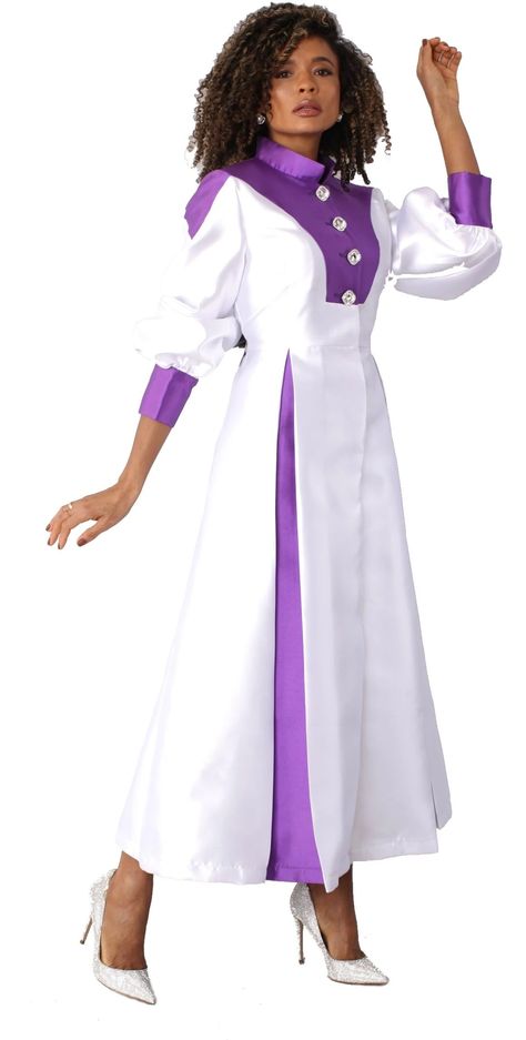 Tally Taylor 4802 Clergy Women Pastor, White Church Dress, Church Robes, Ministry Apparel, Choir Robes, Clergy Women, Choir Uniforms, Clergy Robes, Priest Robes