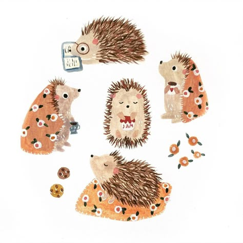 Animal Poems, Hedgehog Drawing, Hedgehog Illustration, Maya Art, Book Illustration Art, Cute Hedgehog, Art Prompts, Illustration Character Design, Hedgehogs