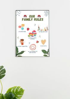 Family rules sign