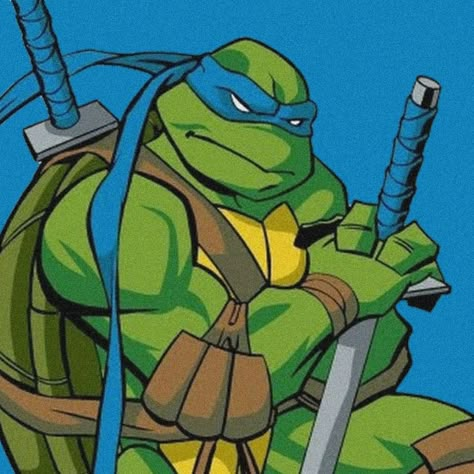 Tmnt Playlist Cover, Leo 2003 Tmnt, Leo Ninja Turtle Icon, Leonardo Turtle Ninja, Leonardo Tmnt 2003, Tmnt Leo 2003, Leonardo Pfp Tmnt, Leo Tmnt Pfp, 2003 Leonardo Tmnt