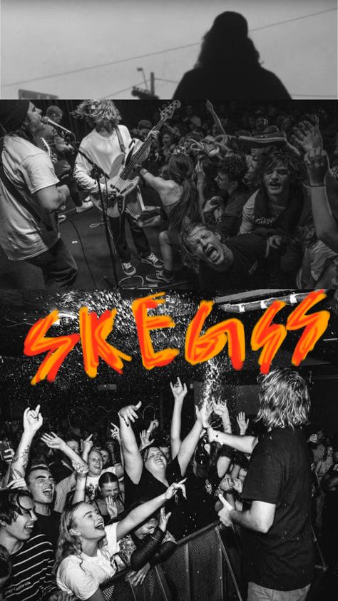 Skegss Aesthetic, Australian Indie Aesthetic, Skegss Poster, Skegss Band, Surf Rock Aesthetic, Surf Collage, Event Poster Ideas, Spacey Jane, 4x4 Beach