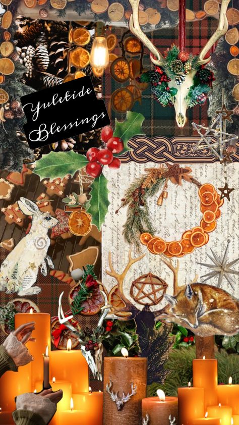 Pagan Wallpaper, Yule Pagan, Wallpaper Collage, Winter Pattern, Phone Aesthetic, Christmas Aesthetic, Yule, Phone Wallpapers, Your Aesthetic