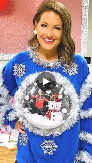 39 shares | Cool Snow Globe Ugly Sweater DIY #uglysweater #uglysweaters #uglysweaterdiy #happyholidays #christmas #xmas | Aston L Ogle | Content Creator & Seasoned Online Business Owner | successwithaston · Original audio Ugly Xmas Sweater Ideas, Creative Ugly Christmas Sweater, Ugly Sweater Ideas, Homemade Ugly Christmas Sweater, Ugly Christmas Sweater Ideas, Ugly Christmas Sweater Diy Funny, Ugly Christmas Sweater Outfit, Ugly Christmas Sweater Contest, Diy Christmas Sweater