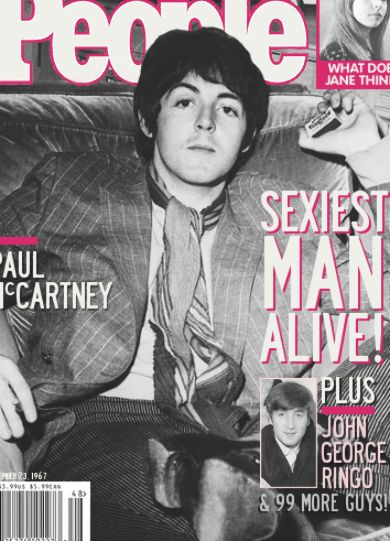 People Magazine --   Paul McCartney - Sexiest Man Alive - November 23, 1967 // Many people believe that James Paul McCartney died in late 1966 and was replaced -- that would mean that the "Paul" featured in this story was his replacement..... People Magazine Covers, Retro House, Personajes Studio Ghibli, Beatles Love, Beatles Pictures, Beatles Art, Sir Paul, King Of Pop, Musica Rock