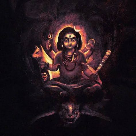 Kaal Bhairav Painting, Batuk Bhairav Image, Bhairava God Art, Lord Bhairava, Bhairav Baba, Candle Photography Dark, Shiva Purana, Temple Poster, Childhood Photography