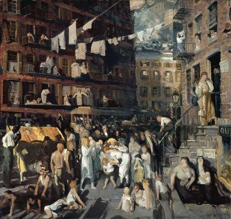 Understanding The Ashcan School of Artists in 6 Facts and 7 Paintings George Bellows, Ashcan School, Pop Art Vintage, Grant Wood, Johannes Vermeer, Fine Art Landscape, Fine Art Portraits, Lower East Side, Art Historian