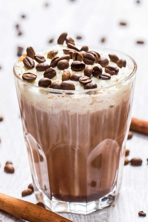 Sweeten up your favorite pick-me-up with this easy recipe for espresso and hot chocolate Hot Chocolate Espresso, Infused Treats, Salted Caramel Hot Chocolate, Hot Cocoa Recipe, Cocoa Recipes, Hot Chocolate Coffee, Chocolate Espresso, Espresso Powder, Cozy Mornings