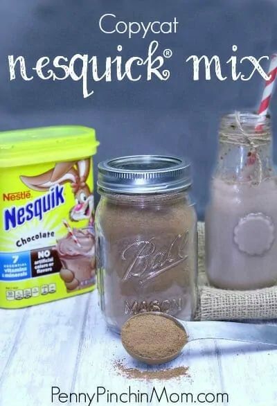 Homemade Mixes (Bisquick, Nesquick, Cakes and More)! Chocolate Milk Mix, Jar Mixes, Nestle Chocolate, Homemade Chocolate Pudding, Homemade Dry Mixes, Copy Cat Recipe, Homemade Pantry, Diy Mixes, Dry Mixes