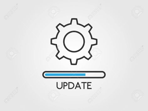 Update software concept. Upgrade system icon. Application status and load progress bar in flat style. Loading process and gears. Updating app design. Vector illustration #Sponsored , #Ad, #Application, #icon, #status, #progress, #load Application Icon, Progress Bar, Flat Style, Design Vector, Vector Design, App Design, Hand Drawn, Vector Illustration, Software