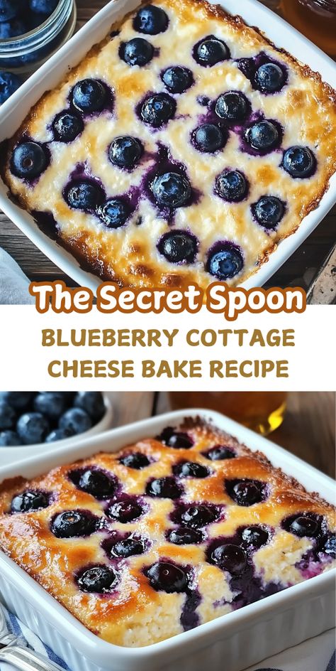 Looking for a wholesome and tasty breakfast? Try this Blueberry Cottage Cheese Bake—a perfect blend of creamy cottage cheese and juicy blueberries. This easy-to-make dish is a must-try for healthy baking lovers! Cottage Cheese Bake, Blueberry Cottage Cheese, Cottage Cheese Dessert Recipes, Cottage Cheese Desserts, Cottage Cheese Breakfast, Cheese Breakfast, Cheese Bake, Tasty Breakfast, Protein Packed Breakfast