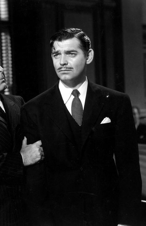 Clark Gable Style, Clarke Gable, Vintage Haircuts, Boom Town, Carole Lombard Clark Gable, Old Hollywood Actors, Classic Actors, Vintage Gentleman, Hollywood Men