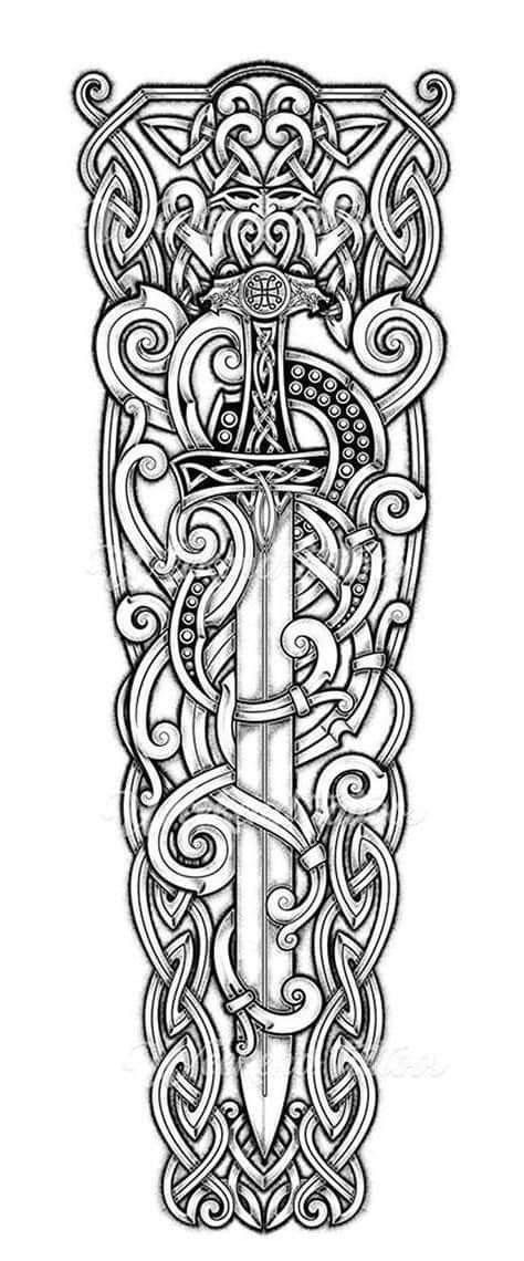 Scots Irish Tattoo, Sleeve Tattoos Viking, Celtic Warrior Tattoos, Tattoos Viking, Traditional Viking Tattoos, Celtic Sleeve Tattoos, Viking Tattoos For Men, Viking Rune Tattoo, Celtic Tattoos For Men