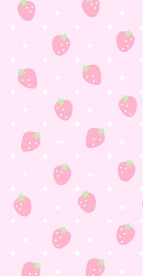 Pink Strawberry Wallpaper, Strawberry Wallpaper, Food Day, Happy Food, Pink Strawberry, Wallpaper Pink, Kawaii Wallpaper, Not Found, Pink