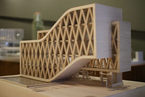 Parking Plan, Maquette Architecture, Concept Models Architecture, Conceptual Architecture, Architecture Concept Diagram, Arch Model, Wooden Structure, Architecture Model Making, Architecture Concept Drawings