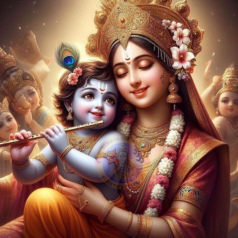 Yasoda Ma Krishna, Yashoda Krishna Hd Wallpaper, Krishna With Yashoda Maiya, Krishna With Yashoda, Baby Radha Krishna Images, Yashoda Krishna, Happy Hanuman Jayanti, Hanuman Jayanti, Bhagvan Wallpapers