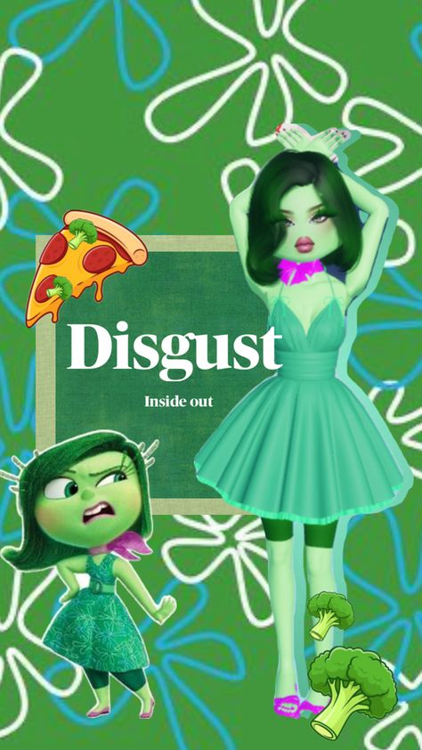 #disgust #insideout #dti Disgust Dress To Impress, Disgust Inside Out, Inside Out Disgust, Disgusted Inside Out, Roblox Hacks, Easy Doodle, Dti Outfits, Easy Doodle Art, Simple Doodles