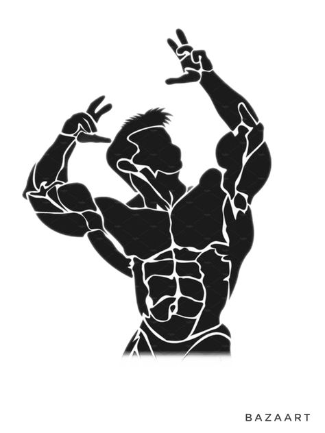 Gym Band Tattoo, Bodybuilder Tattoo Men, Gym Tattoos For Men, Gym Tattoo Design, Bulk Body Men, Body Wallpaper Gym, Dumbell Aesthetic, Gym Tattoo Ideas For Men, Bodybuilder Sketch