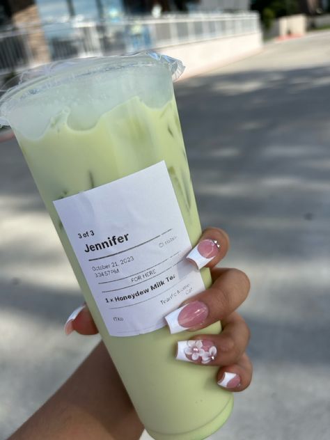 #milktealover #tea #green #yummy #milk #honeydew Honeydew Milk Tea, Honeydew, Milk Tea, Milk, Tea