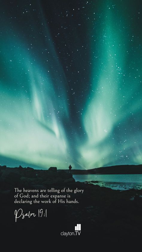 Aurora Borealis Quotes, Northern Lights Quotes, Psalm Quotes, Aurora Borealis Wallpaper, Northern Lights Aesthetic, Wallpaper Christian Aesthetic, Phone Wallpaper Christian, Northern Lights Blue, Night Sky Quotes